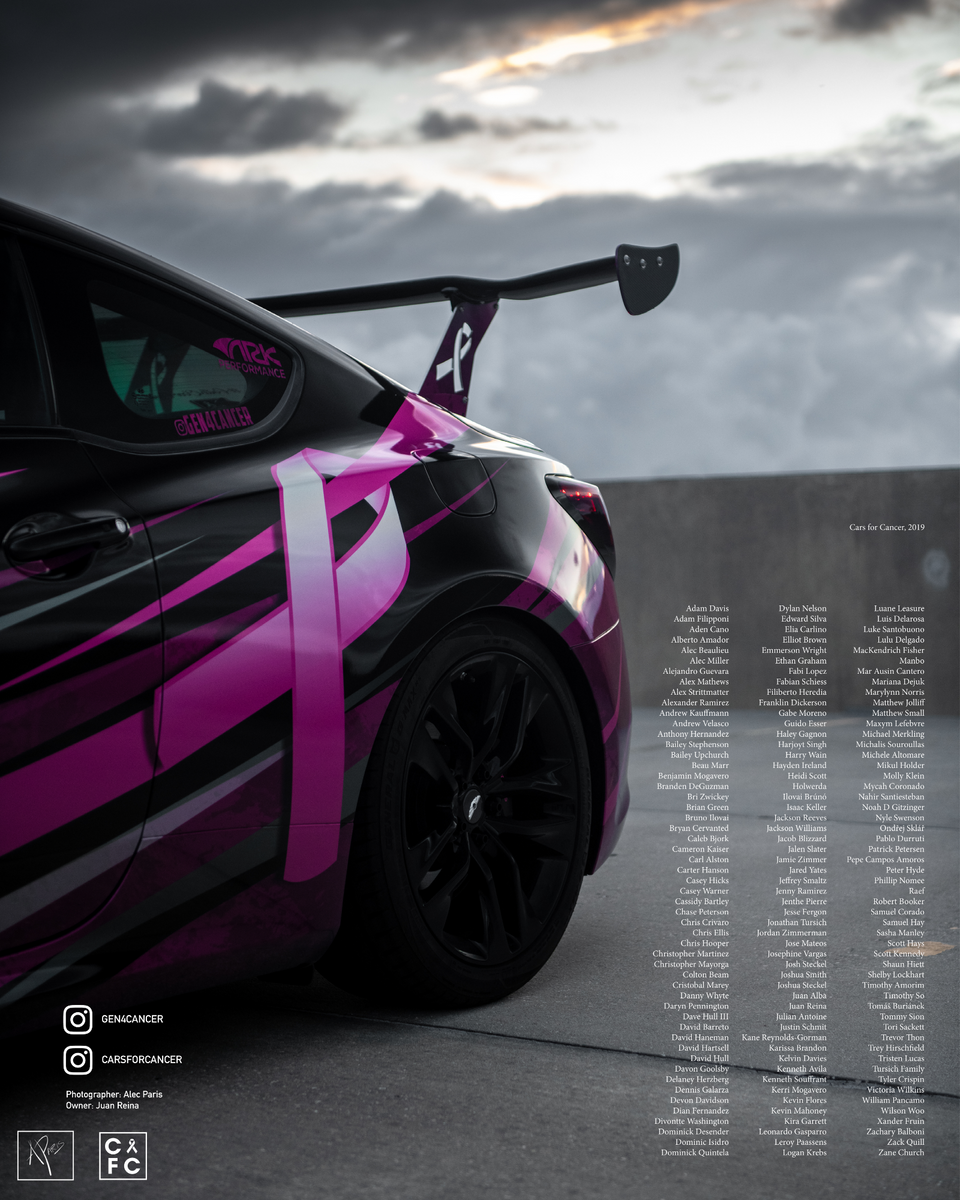 CFC Poster, 2019 – Cars for Cancer Co