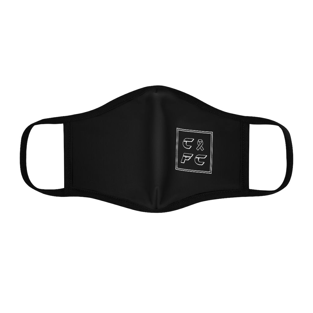 Retro CFC Fitted Polyester Face Mask (Black)